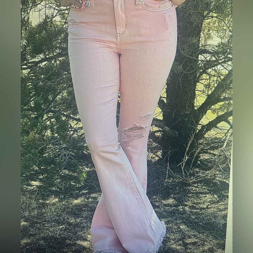 Judy Blue pink distressed JB88595 PINK